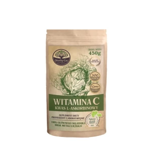 Witamina C z kapusty 450g (Kwas L- Askorbinowy) w proszku Skarby Gai