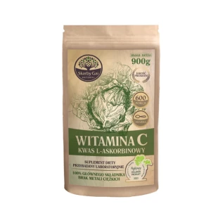 Witamina C z kapusty 900g (Kwas L- Askorbinowy) w proszku Skarby Gai