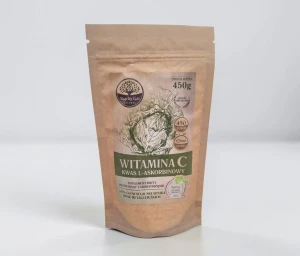 Witamina C z kapusty 450g (Kwas L- Askorbinowy) w proszku Skarby Gai